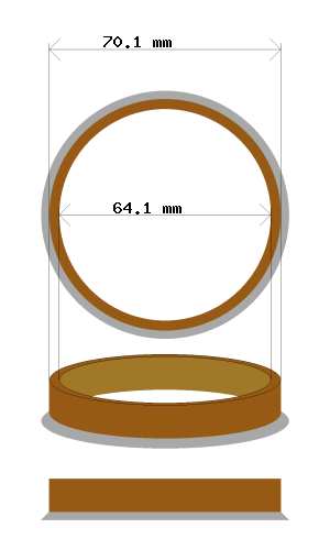hubcentric 70.1-64.1